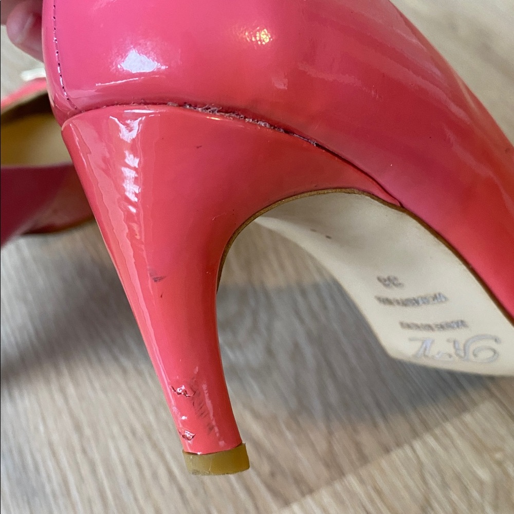 Roger Vivier Pink Patent Leather Buckle Pumps Kitten Heel Designer Heels - Picture 8 of 14